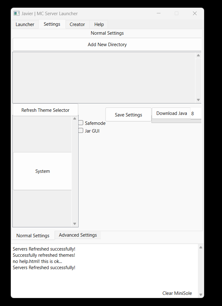 a screenshot of the windows settings as of 2.0.1